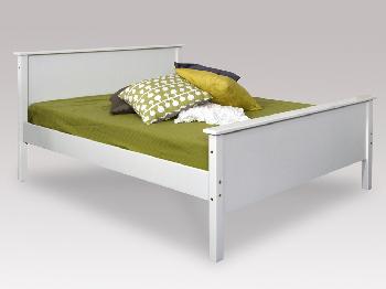 Steens Stockholm Double White Wooden Bed Frame
