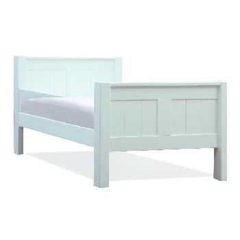 Stompa Classic Kids 3ft Single Wooden Bed - White White with Underbed Drawers