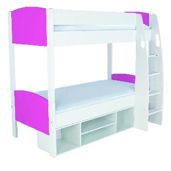 Stompa UNOS detachable storage bunkbed - Round Pink - no doors