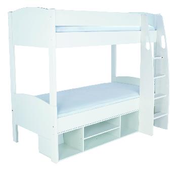 Stompa UNOS detachable storage bunkbed - Round White - no doors