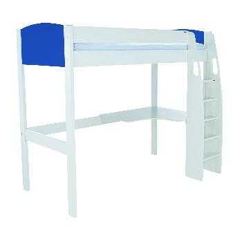 Stompa UNOS high sleeper frame Blue with desk