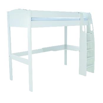 Stompa UNOS high sleeper frame White with desk