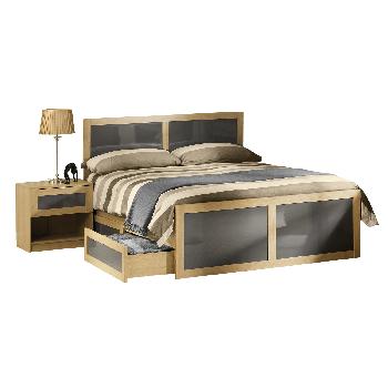 Strada Wooden Bed Frame Double