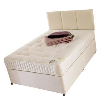 Super Damask Bonnell Divan Set Double 1 Drawer at Foot