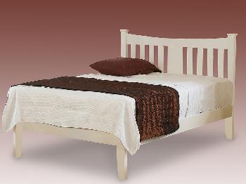 Sweet Dreams 4ft Erin Small Double White Wooden Bed Frame (Low Footend)
