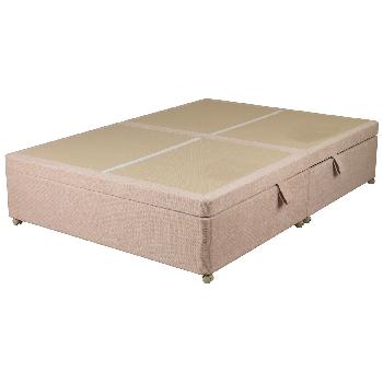 Sweet Dreams Amber Ottoman Divan Base - Kingsize - Faux Suede Coffee