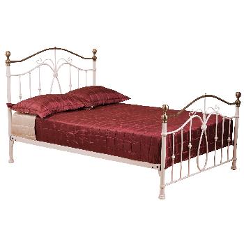 Sweet Dreams Carnival Metal Bed Frame - King - Cream