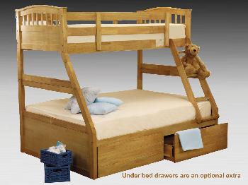 Sweet Dreams Epsom Antique Pine Triple Bunk Bed Frame