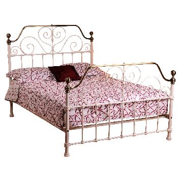 Sweet Dreams Kai Metal Bed Frame - Double - Cream