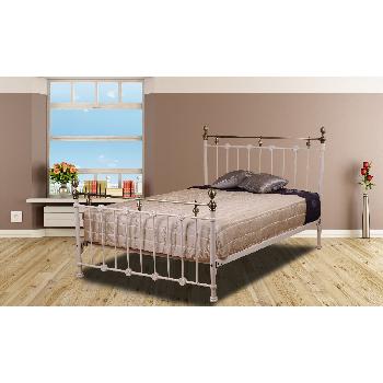 Sweet Dreams Kimberley Metal Bed Frame - Double - Cream