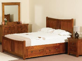 Sweet Dreams Morello Double Pine Bed Frame: Wild Cherry Oak 20% OFF