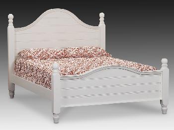 Sweet Dreams Rook King Size Cream Wooden Bed Frame