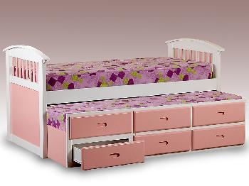 Sweet Dreams Ruby Pink Captains Guest Bed Frame
