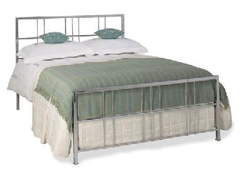 Tain Chrome Metal Bed Frame - 4'6 Double