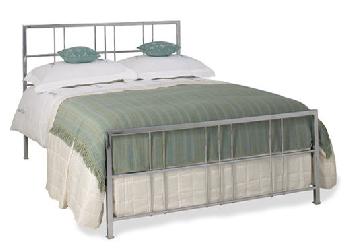 Tain Chrome Metal Bed Frame - 5'0 King