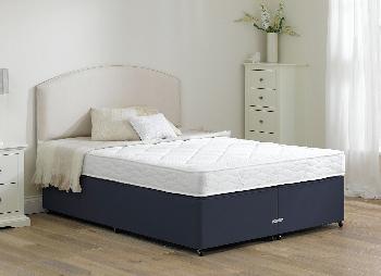 Taylor Open Spring Divan Bed - Soft - Blue - 2'6 Small Single