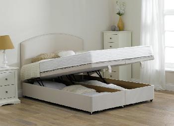 Taylor Open Spring Ottoman Divan Bed - Medium Soft - Beige - 4'6 Double