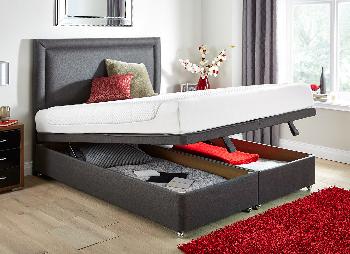 TEMPUR Cloud Deluxe 22 and Luxury Ottoman - Dark Grey - Medium - 4'0 Small Double