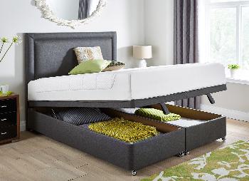 TEMPUR Cloud Deluxe 27 and Luxury Ottoman - Dark Grey - Medium - 4'6 Double