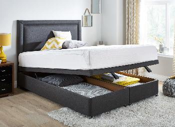 TEMPUR Original Deluxe 27 and Luxury Ottoman - Dark Grey - Medium Firm - 4'6 Double