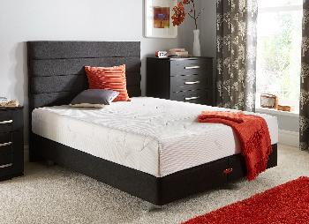 TEMPUR Sensation Deluxe 27 and Luxury Base Divan With Legs - Charcoal - Medium - 3'0 Single