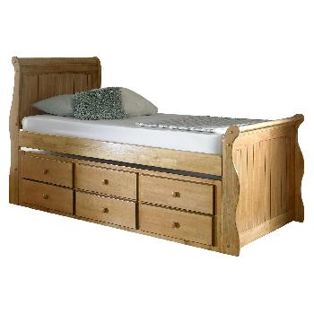Temuco Captains bed and trundle - Single - Oak