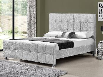 TGC Sansa Double Glitz Fabric Bed Frame