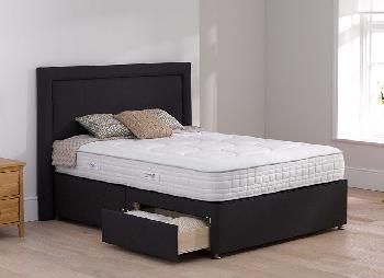 TheraPur Desire 26 Divan Bed - Medium Firm - Carbon - 4'6 Double