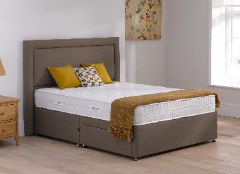 TheraPur Entice Divan Bed - Medium - Mink - 5'0 King