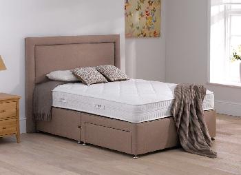 TheraPur Entice Divan Bed - Medium - Oatmeal - 4'0 Small Double