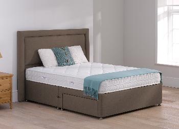 TheraPur Hush 20 Divan Bed - Medium - Mink - 4'0 Small Double