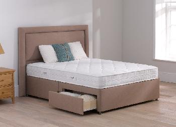 TheraPur Hush 20 Divan Bed - Medium - Oatmeal - 5'0 King