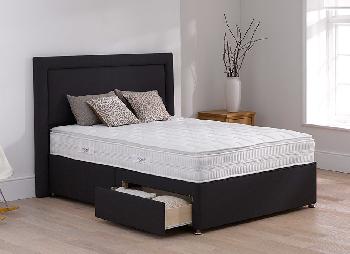 TheraPur Rapport Divan Bed - Medium Firm - Carbon - 5'0 King