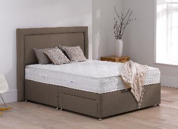 TheraPur Rapport Divan Bed - Medium Firm - Mink - 4'0 Small Double