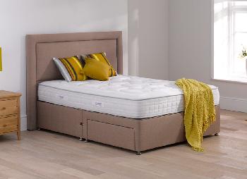 TheraPur Serenity Divan Bed - Medium Soft - Oatmeal - 4'6 Double
