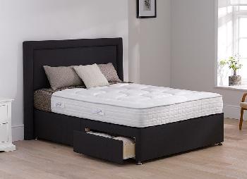 TheraPur Tranquility Divan Bed - Medium Soft - Carbon - 5'0 King