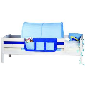 Thuka Trendy 10 Bed Frame Continental Single-Whitewash-Blue Inserts