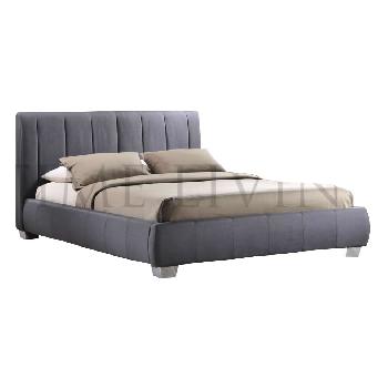 Time Living Braunston Upholstered Bed Frame - Small Double - Grey