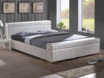 Time Living Durham Double White Faux Leather Bed Frame
