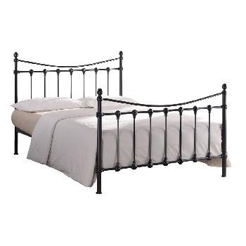 Time Living Florida Metal Bed Frame Small Double Black