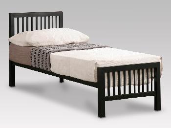 Time Living Meridian Single Black Metal Bed Frame