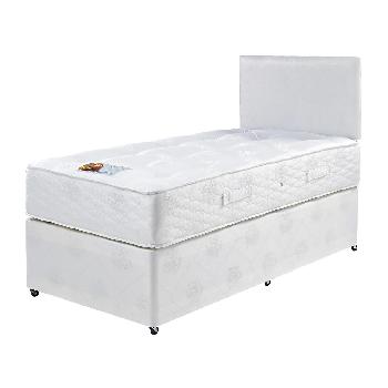 Topaz Super Luxury Sprung Divan Set Single 2 Drawers