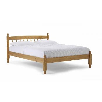 Torino Long Wooden Bed Frame Antique Double