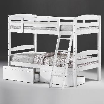 Tripoli Solid Wood Bunk Bed White