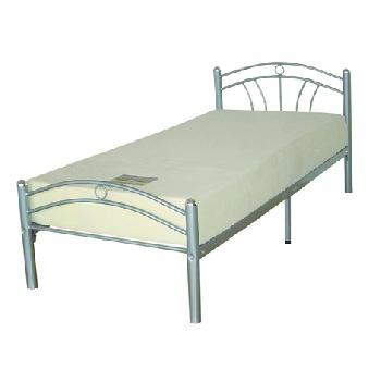 Tuscany Metal Bed Frame Ambers, Silver Metal Bed Frame Single
