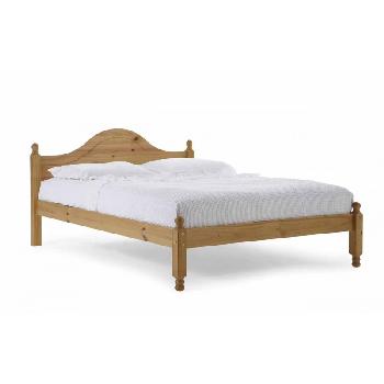Veresi Long Wooden Bed Frame Double Antique