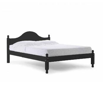 Veresi Long Wooden Bed Frame Small Double Graphite