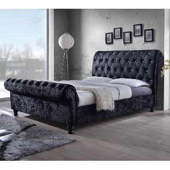 Vermont Crushed Velvet Bed Frame King