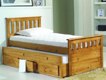 Verona Bergamo Pine Pine Guest Bed Frame