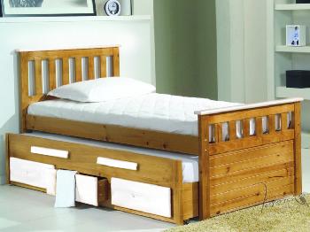 Verona Bergamo White Pine Guest Bed Frame